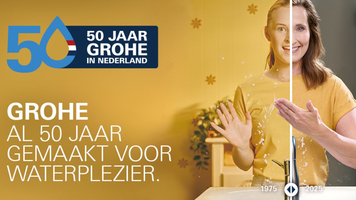 Grohe viert 50 jaar in Nederland met focus op innovatie en duurzaamheid