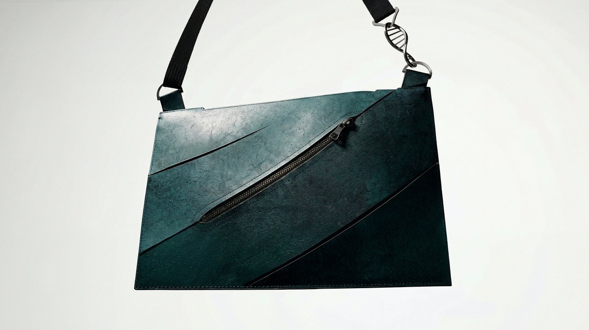 Designertas van gekweekt T-rex leer is nieuwe luxe