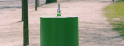 Fles met gps leidt naar Heineken Experience