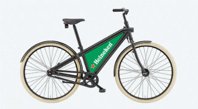 Introductie VANMOOF Led Bike met fietsende reclame drager |  MarketingTribune Design