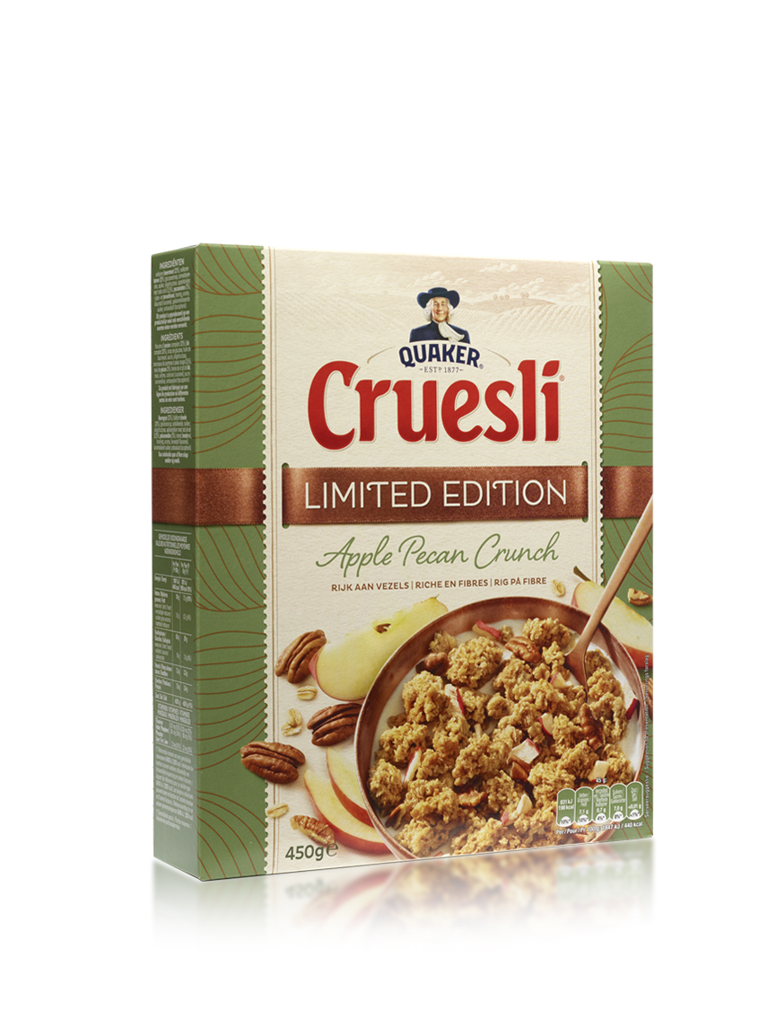 Nieuw design Quaker Cruesli door ProudDesign MarketingTribune Design