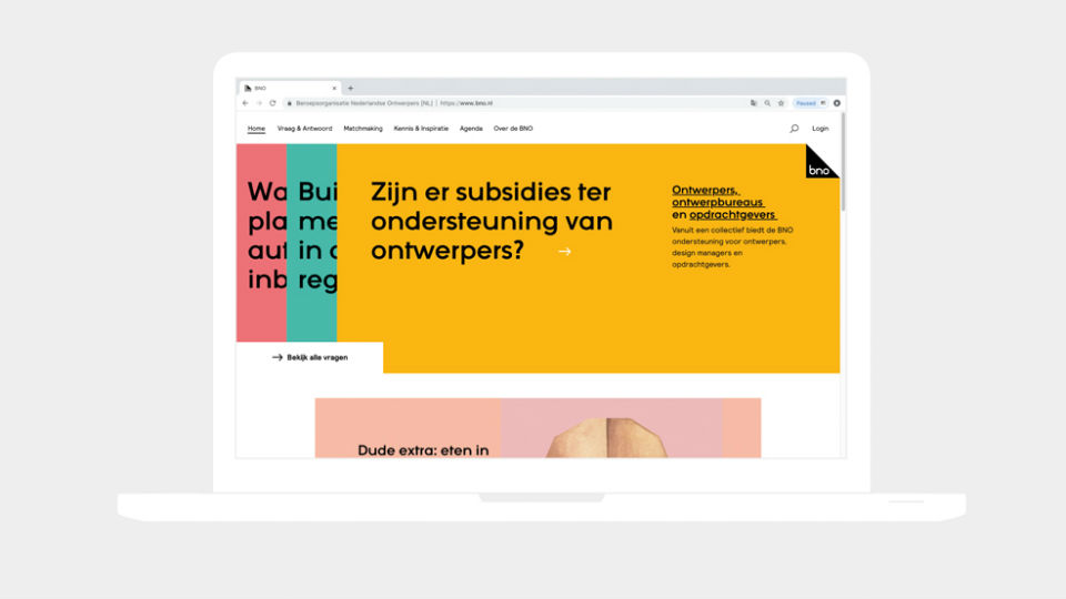 Nieuwe website BNO door Grrr moet thuishaven zijn voor designsector