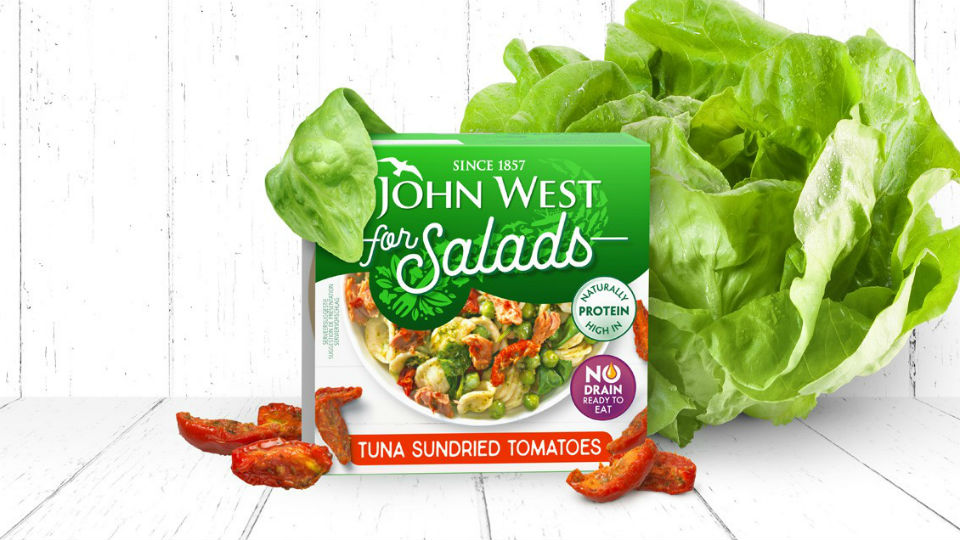 Packaging John West for Salads door Nu Amsterdam
