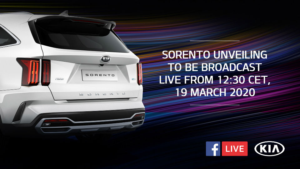 Kia onthult nieuwe Sorento via Facebook livestream 