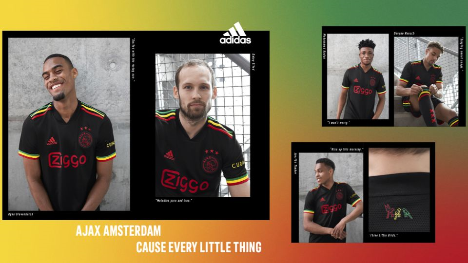 Ajax brengt ode aan Marley met nieuw shirt