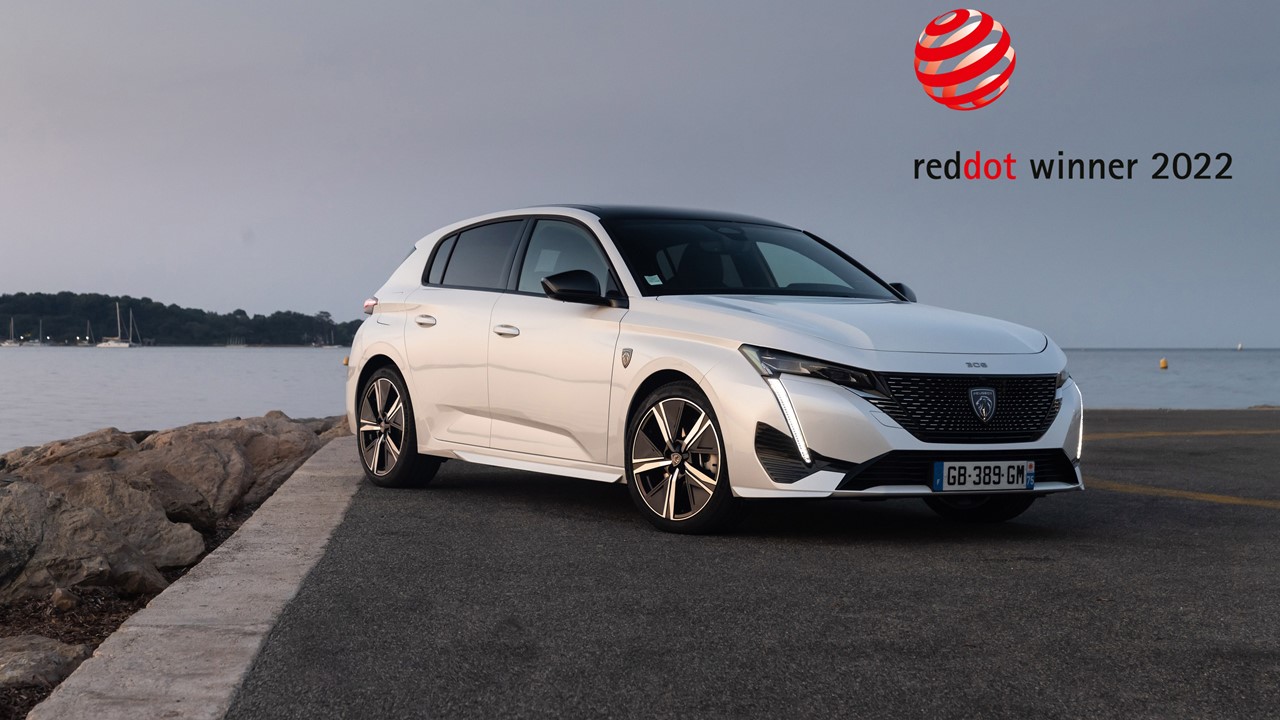 Peugeot 308 wint Red Dot Award