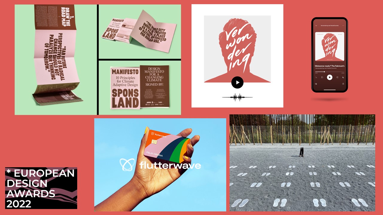 22 European Design Awards pour les Pays-Bas et Verve by Vruchtvlees European Design Agency of the Year