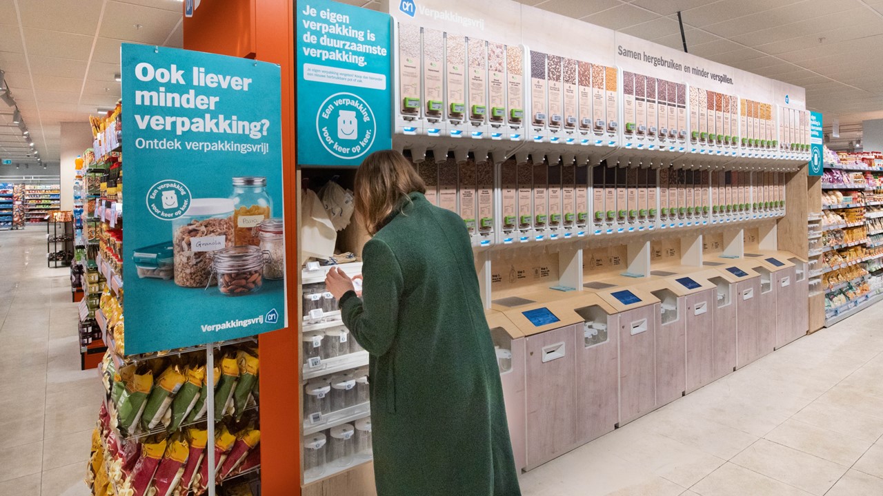 Albert Heijn vernieuwt verpakkingsvrij concept