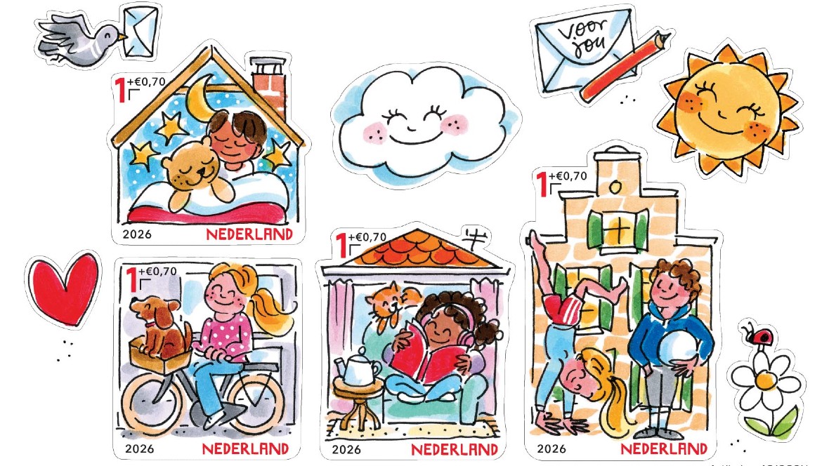 Blond Amsterdam ontwerpt Kinderpostzegels 2026