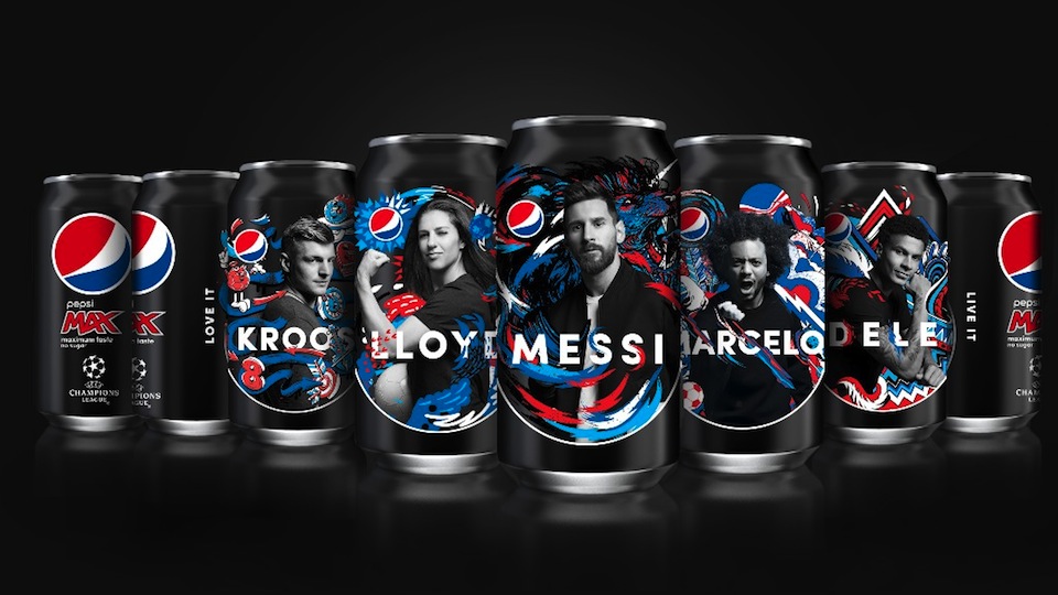 Pepsi Max presenteert limited edition-spelersverpakking