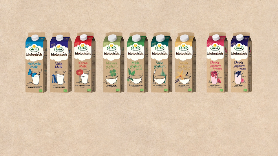 Arla biologische zuivel in duurzaamste pak van Nederland