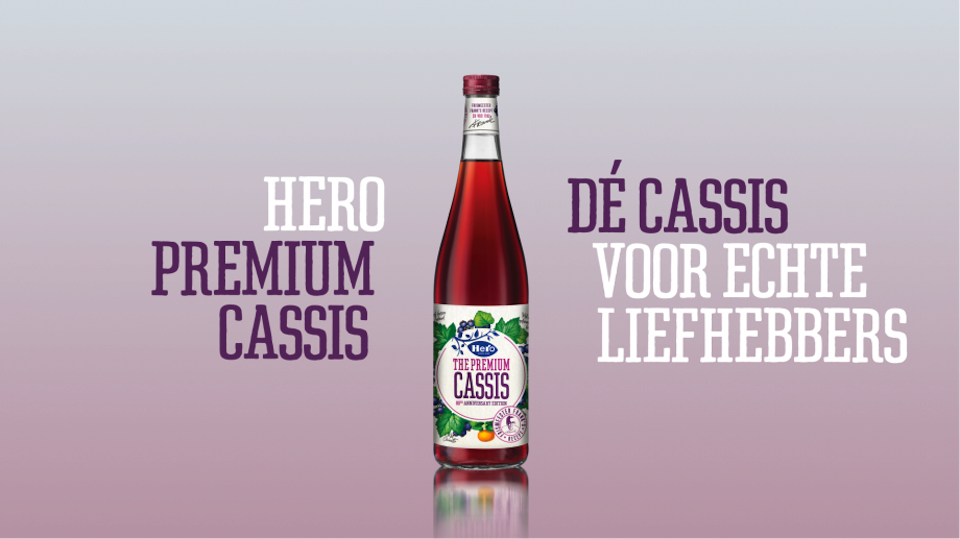 Hero Cassis viert 80-jarig jubileum met nieuwe frisdranken