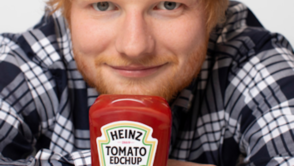 Heinz presenteert Ed Sheerans eigen ketchup: 'Edchup'