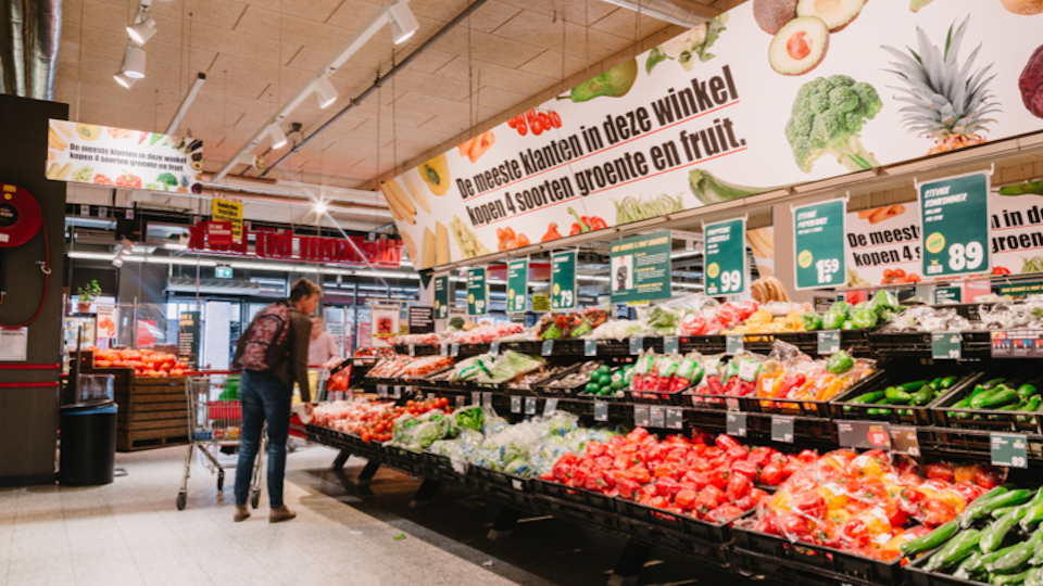 Nudging in de supermarkt stimuleert verkoop van groenten en fruit