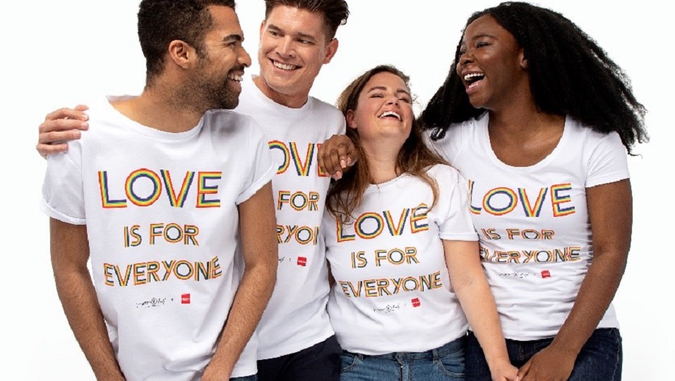 Hema verkoopt limited edition Pride t-shirts ontworpen door Viktor en Rolf