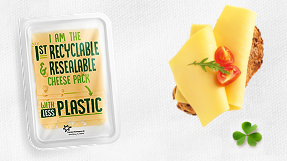 FrieslandCampina introduceert recyclebare kaasverpakking