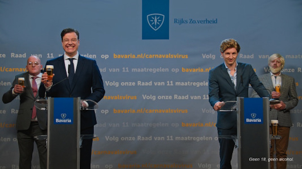 Bavaria en tonpraters presenteren presco over Carnavalsvirus