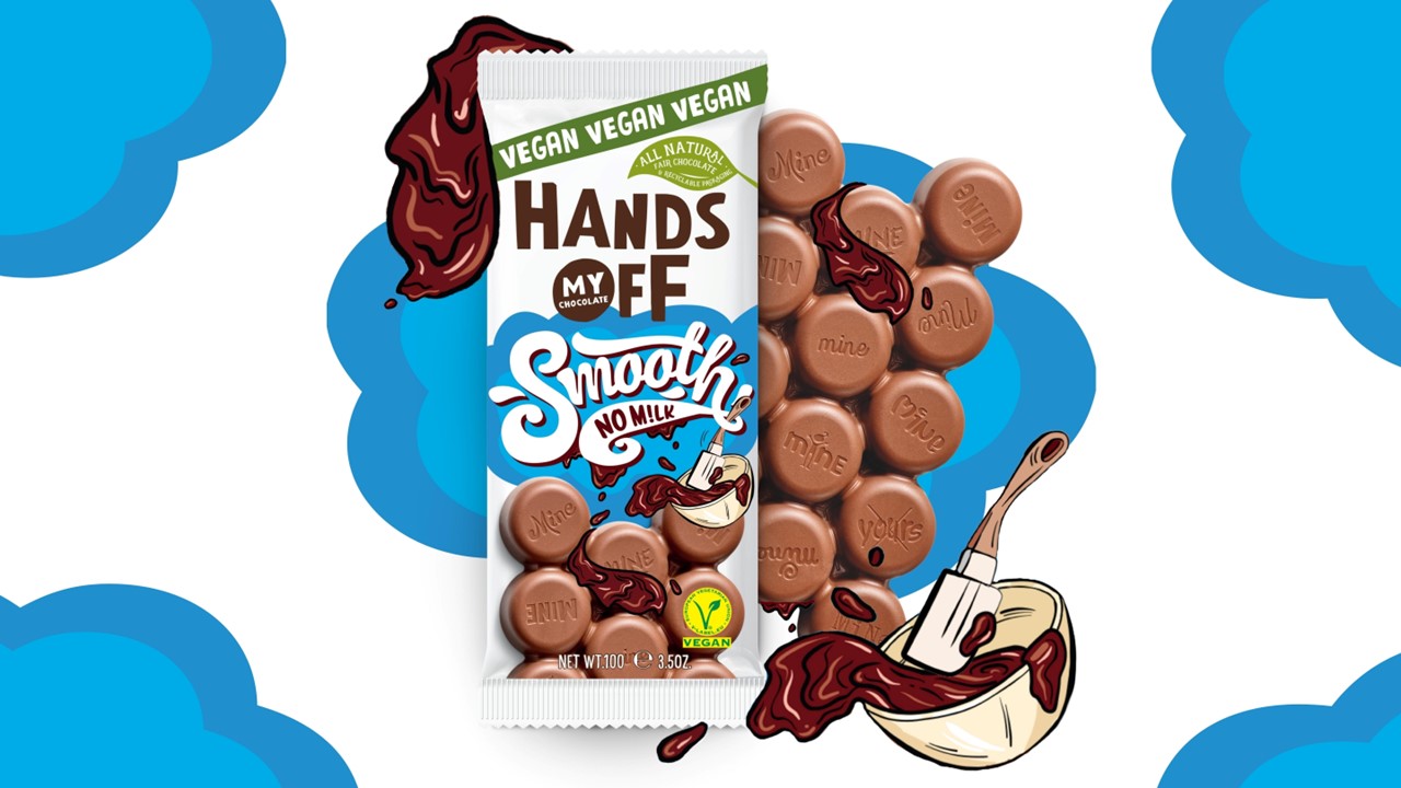 Hands Off My Chocolate lanceert vegan melkchocoladereep