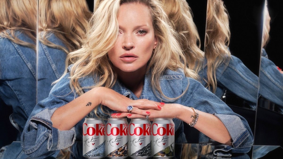 Kate Moss Benoemd Tot Creative Director Van Diet Coke 