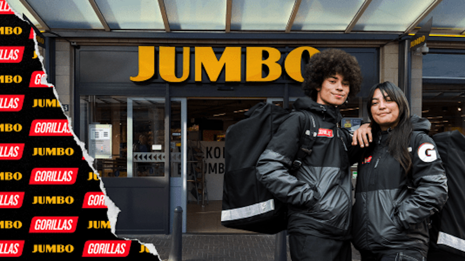 Gorillas gaat assortiment Jumbo huismerkproducten uitbreiden