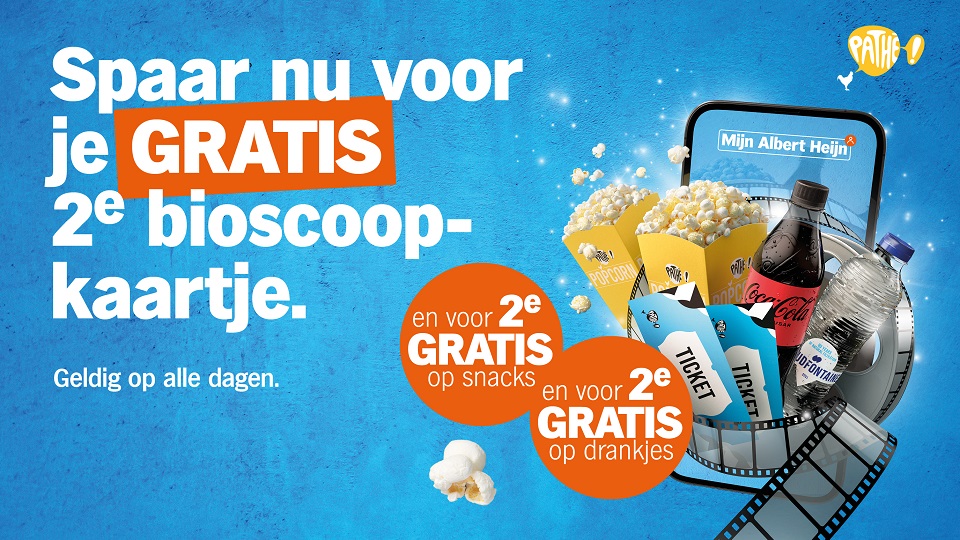 Pathé en Albert Heijn werken samen voor dubbele filmspaaractie