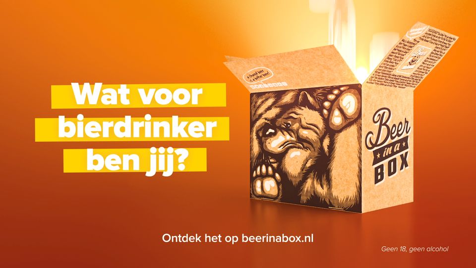 TV-campagne Beer in a Box: ‘Wat voor bierdrinker ben jij?’