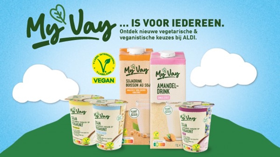 Aldi lanceert plantaardig assortiment My Vay in Week Zonder Vlees en Zuivel
