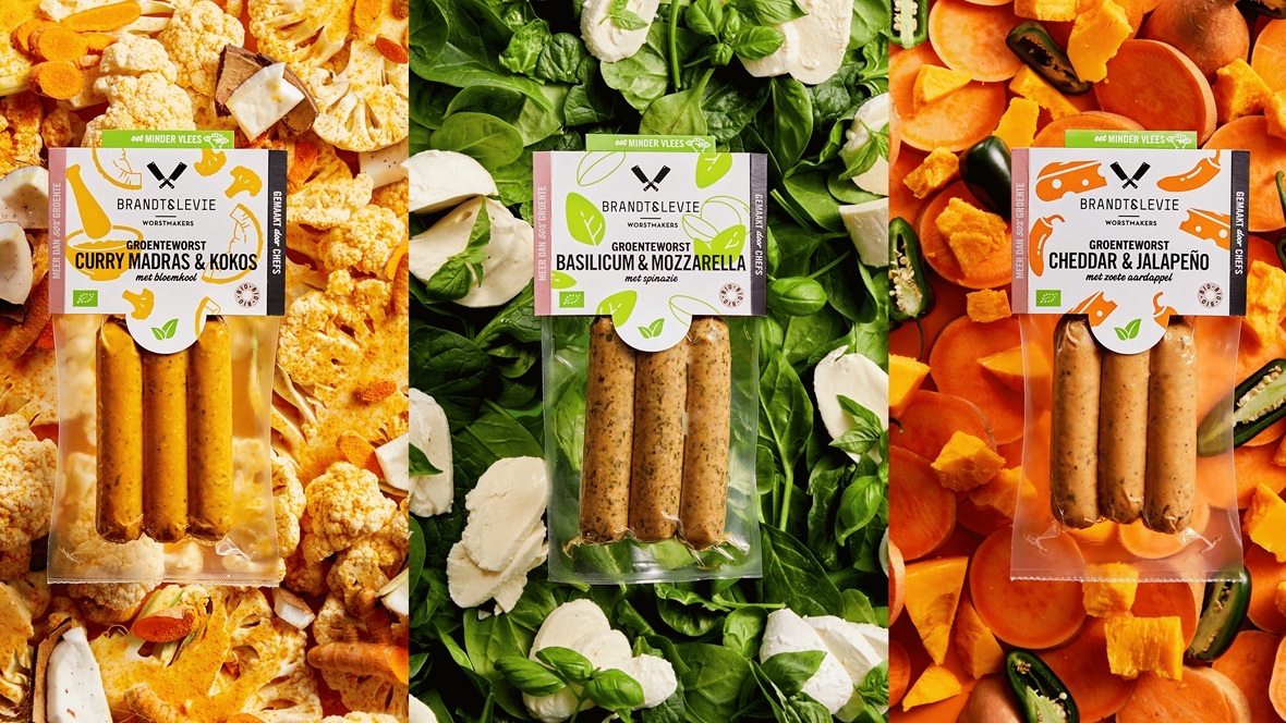 Brandt & Levie lanceert vega-groenteworsten