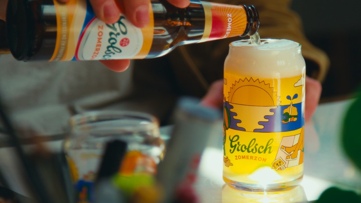 Grolsch lanceert zomers bier met kunstglas