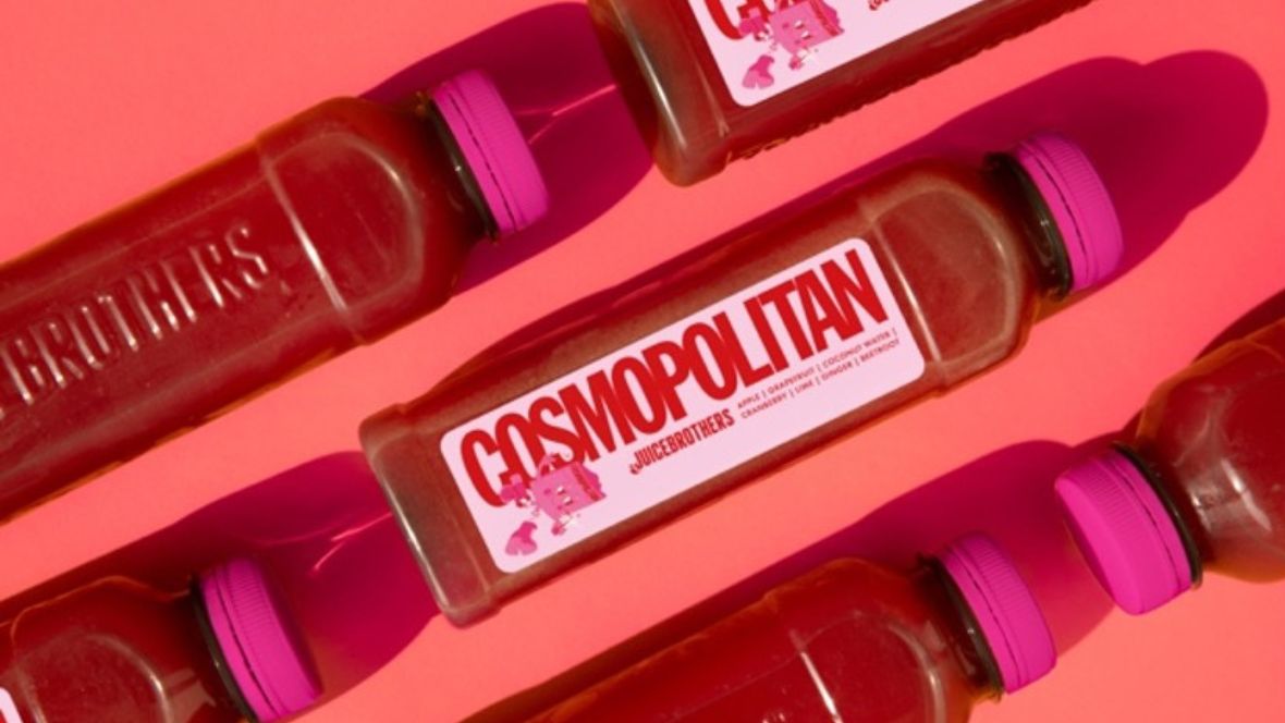 Cosmopolitan en Juicebrothers ontwikkelen juice geïnspireerd op cocktailklassieker