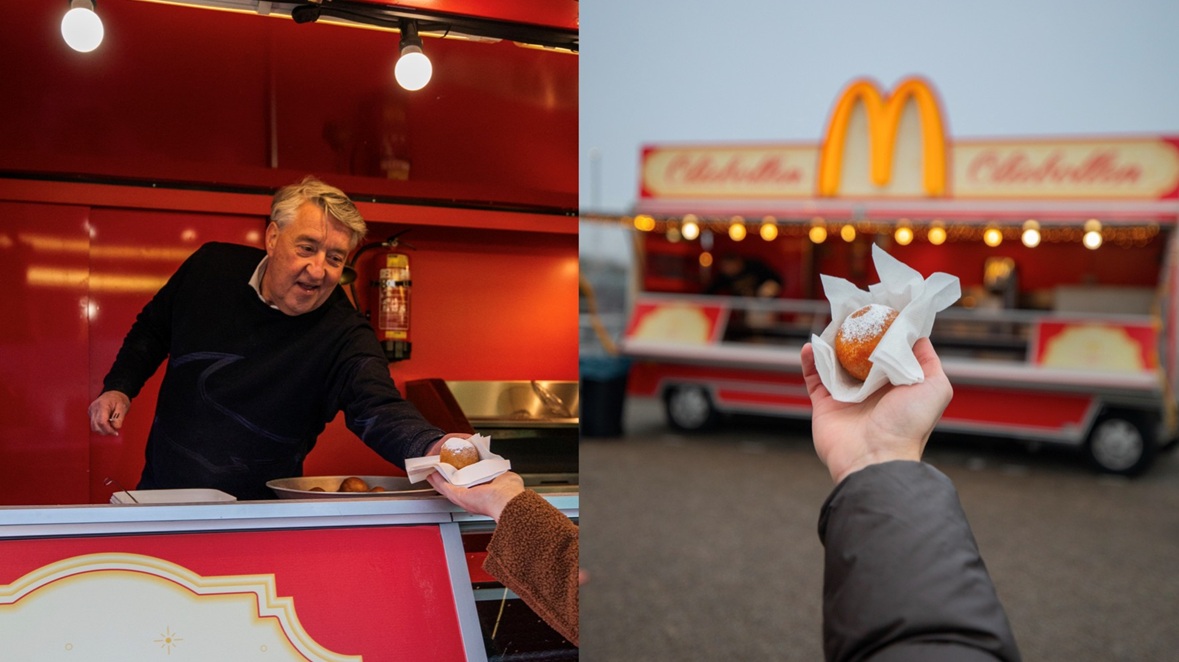 Nieuwe wintertraditie bij McDonalds: de oliebol
