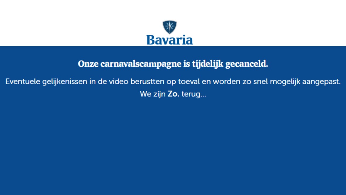 Bavaria trekt carnavalscampagne in