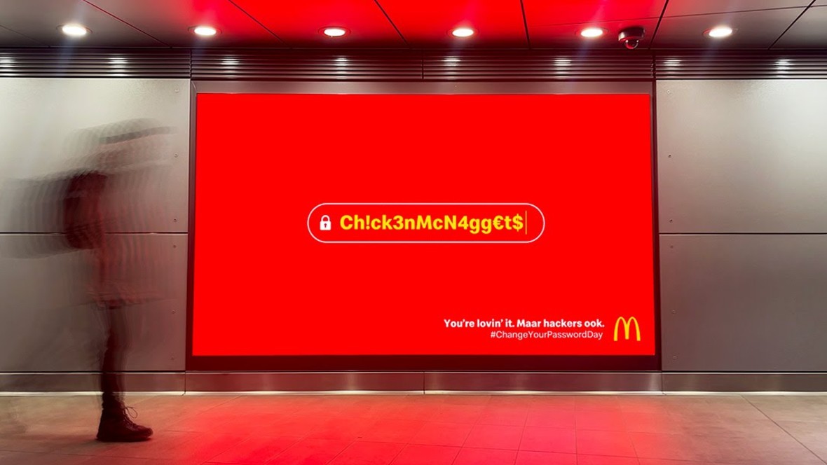 Big Mac als wachtwoord