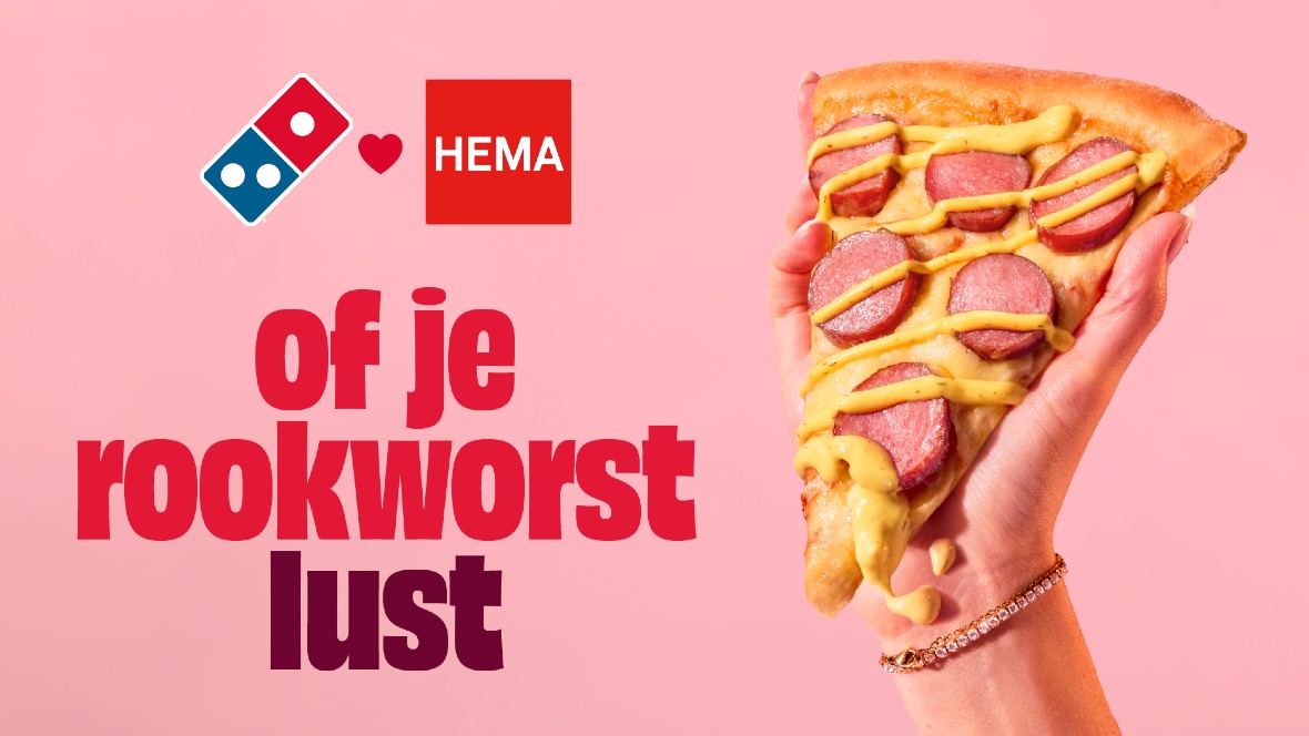 Domino’s en Hema lanceren rookworstpizza