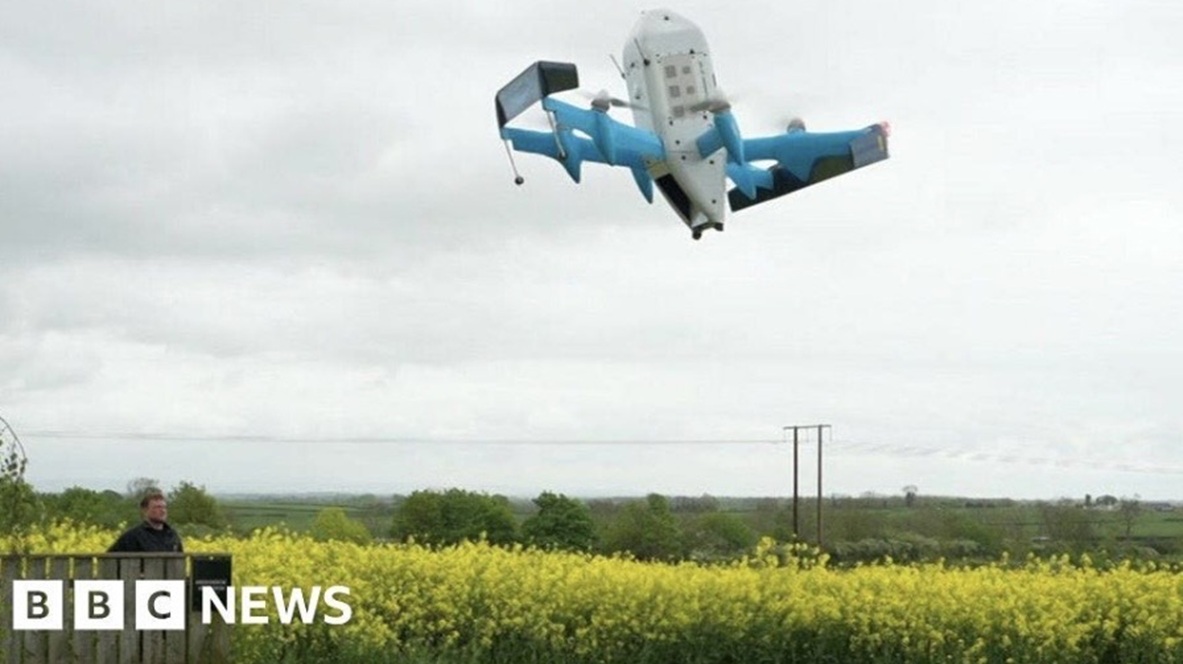 Amazon start dronebezorging in UK voor ultrafast retail