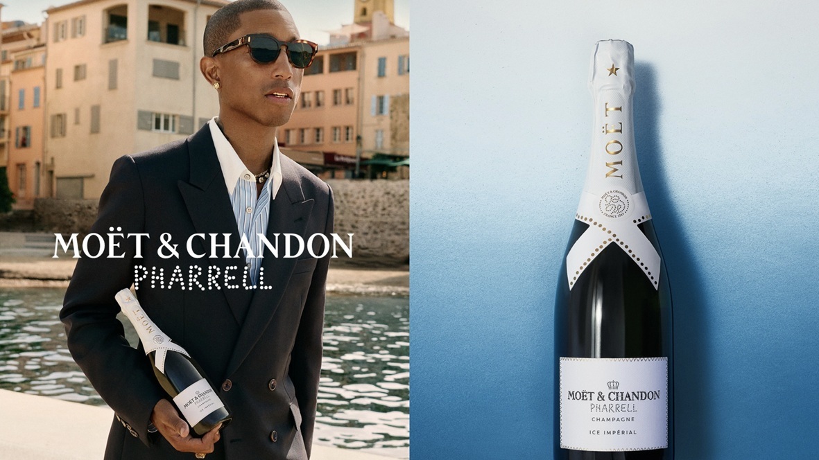 Moët & Chandon en Pharrell geven Ice Impérial nieuwe zomerlook