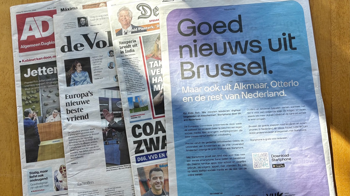 Odido haakt in op EU-plannen met Startphone