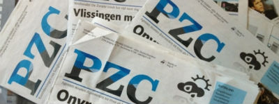 PZC werft abonnees met lege voorpagina