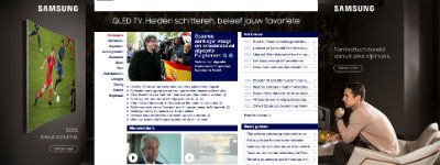 NU.nl en Starcom experimenteren met gepersonaliseerde homepage-takeover Samsung