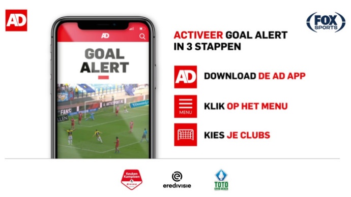 DPG Media bedient voetbalfans met GoalAlerts