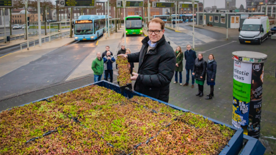 Ook groene abri's in Apeldoorn 