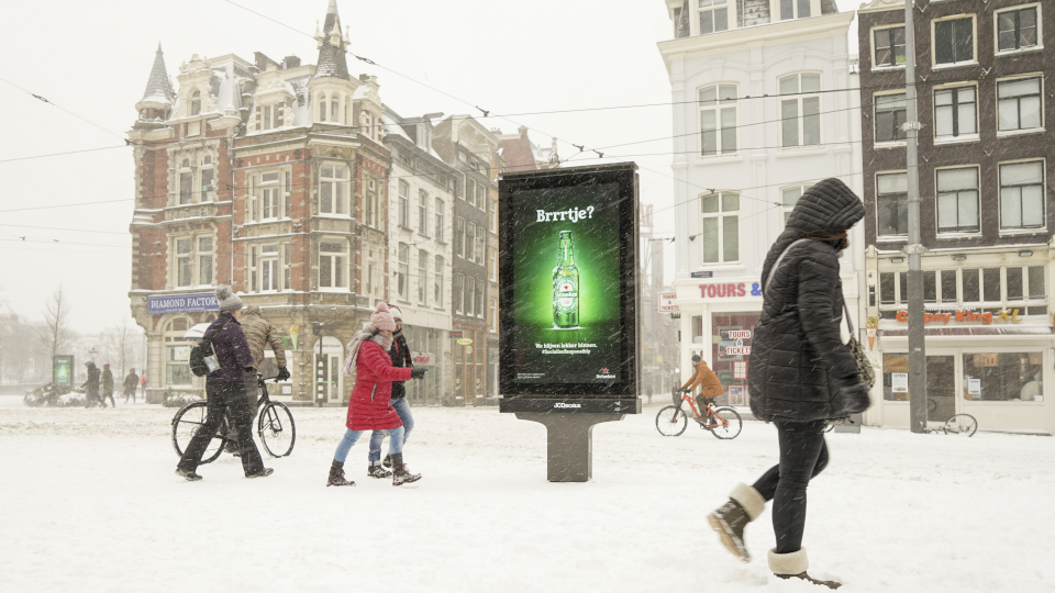 Heineken, Unox en Jägermeister haken buiten in op sneeuwpret