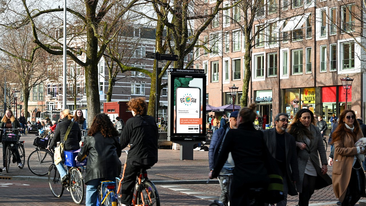 Ecosia kiest JCDecaux als partner 