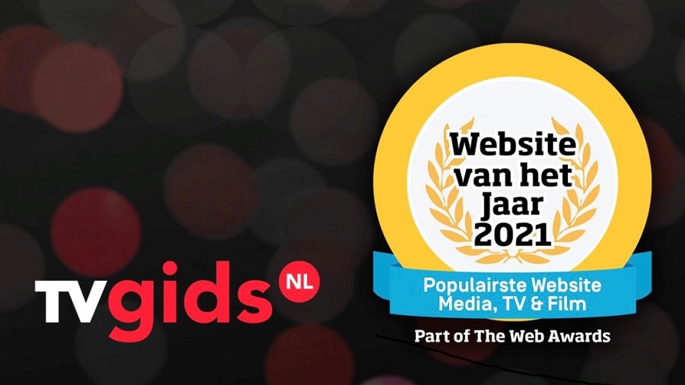 TVgids.nl is Website van het Jaar in de categorie 'Media, TV en Film'  