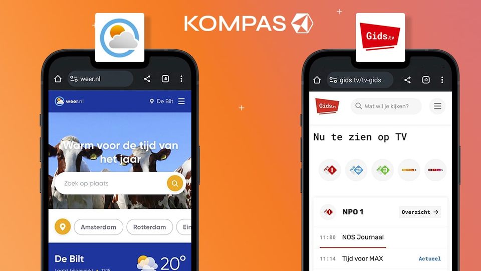 Kompas Publishing neemt Gids.tv en Weer.nl over van Talpa