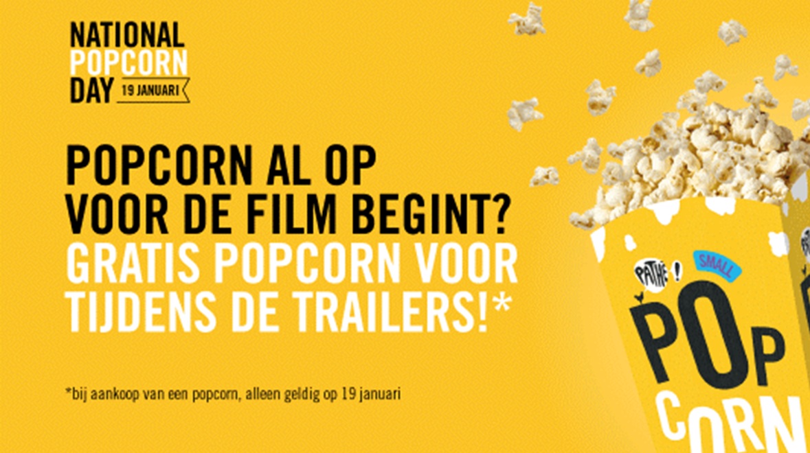 Pathé trakteert op popcorn tijdens trailers