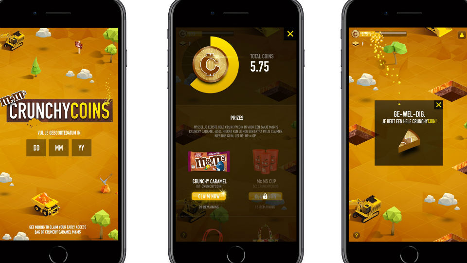 M&M’s Crunchy Caramel veroorzaakt goudkoorts op nieuwe digitale munt