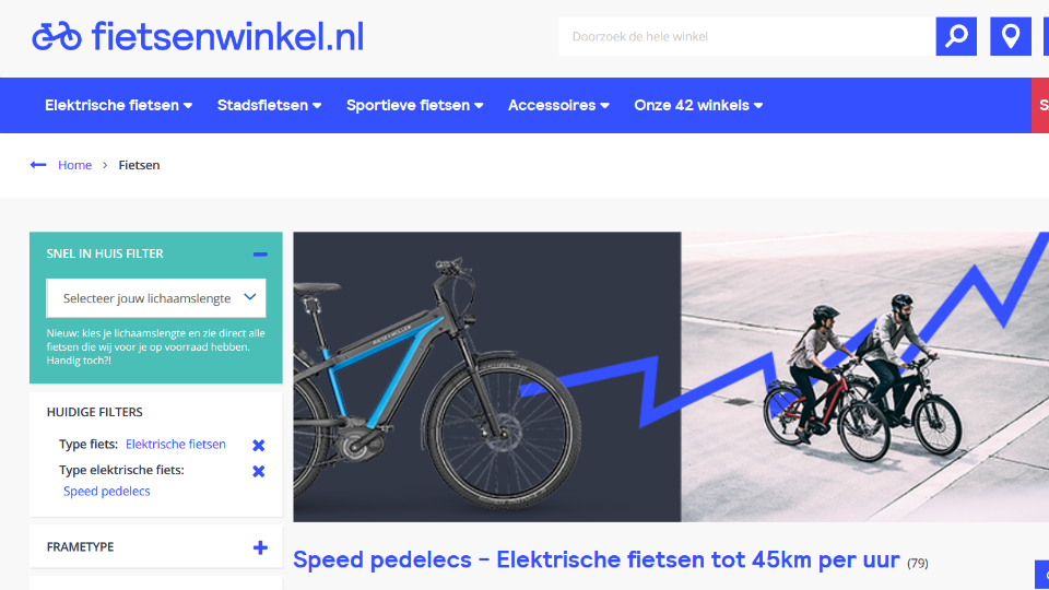 Fietsenwinkel.nl kiest Booming 