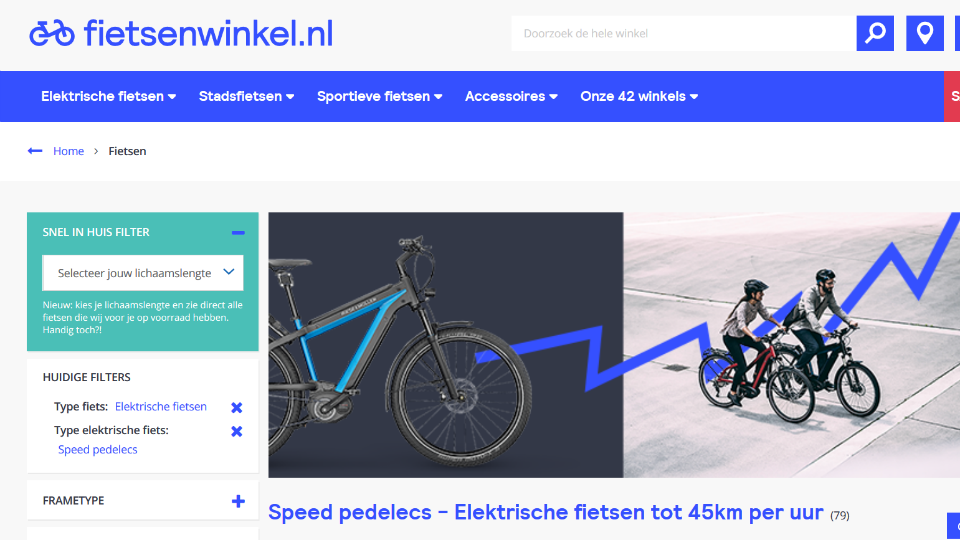 Fietsenwinkel.nl kiest Booming