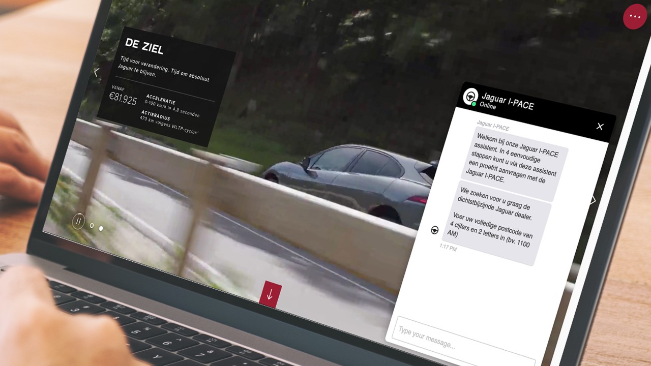 Chatbot scoort 40% meer proefritaanvragen voor Jaguar 
